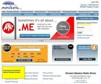 moniker homepage