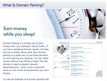 domain parking