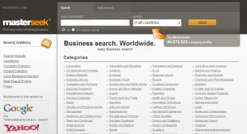masterseek homepage