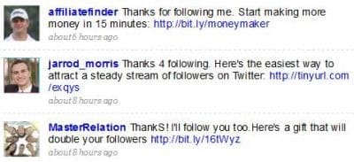 twitter spam