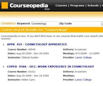 courseopedia cosmetology