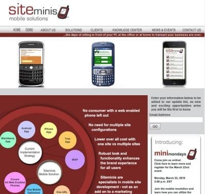 siteminis homepage siteminis