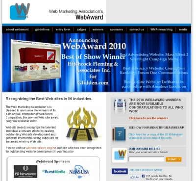 webaward-2010-homepage