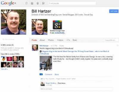 Google Plus Personal Profile