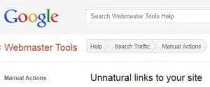 google unnnatural links webmatster-tools