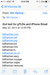apple iphone gtld domain names