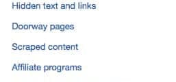 Google Quality Guidelines