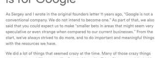 G is for Gooogle