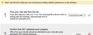 google change of address tool