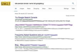 google bug search results