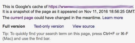 cache date google bug
