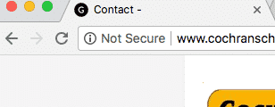 google chrome not secure warning