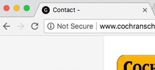 google chrome not secure warning