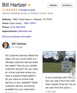 Google My Business posting service