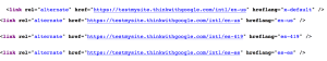 google hreflang tag