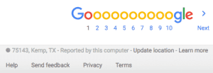 Google update location