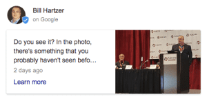 Google posts example