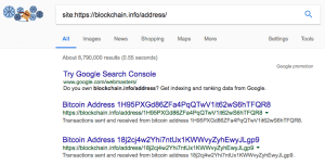blockchain URLs indexed