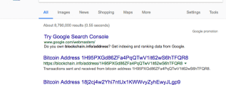 blockchain URLs indexed