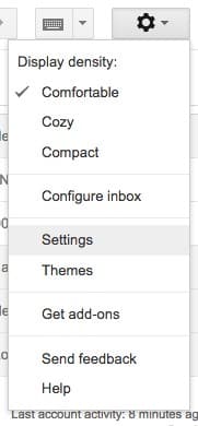 gmail settings