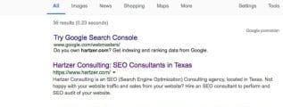 hartzer.com pages indexed