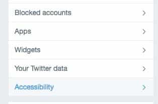 Twitter accessibility