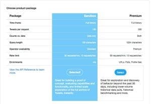 Twitter developer pricing search archive