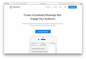 manychat facebook messenger bots