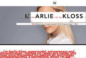 Karlie Kloss Website HTML code