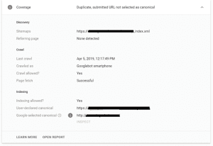 Duplicate not selected as canonical