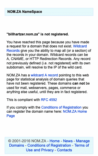 billhartzer dot nom dot za