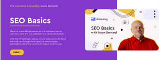 SEO Basics course hosted by Jason Barnard