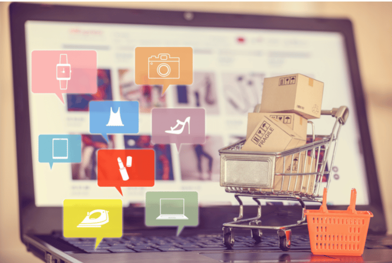 ecommerce on laptop