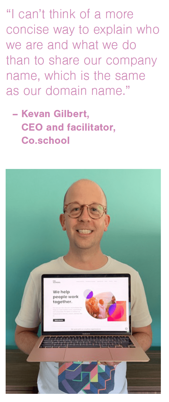 Co.school: Crafting a Collaborative Learning Space with a Memorable Domain