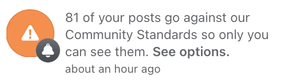 Facebook profile negative attack