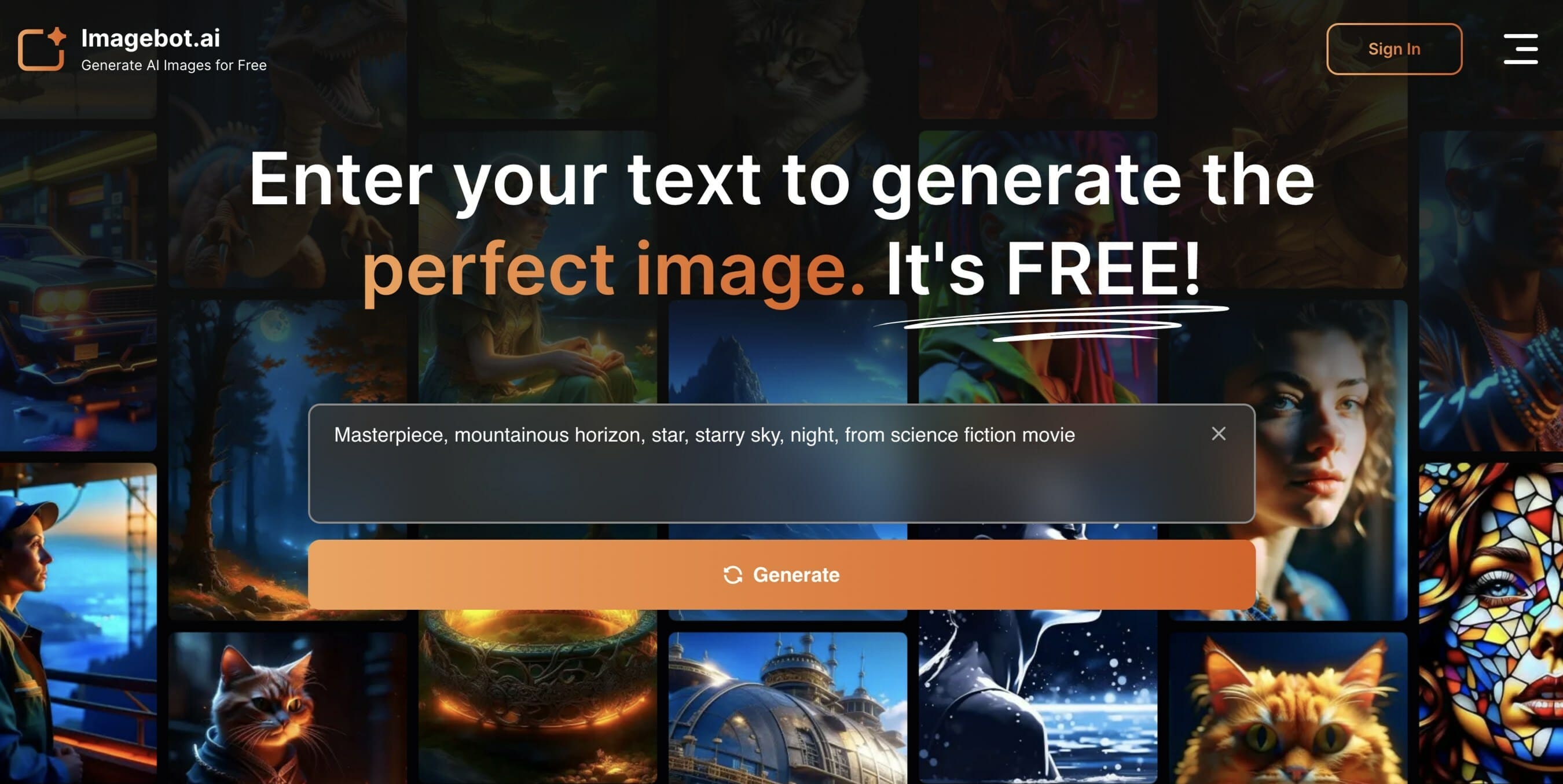ImageBot - AI image generator