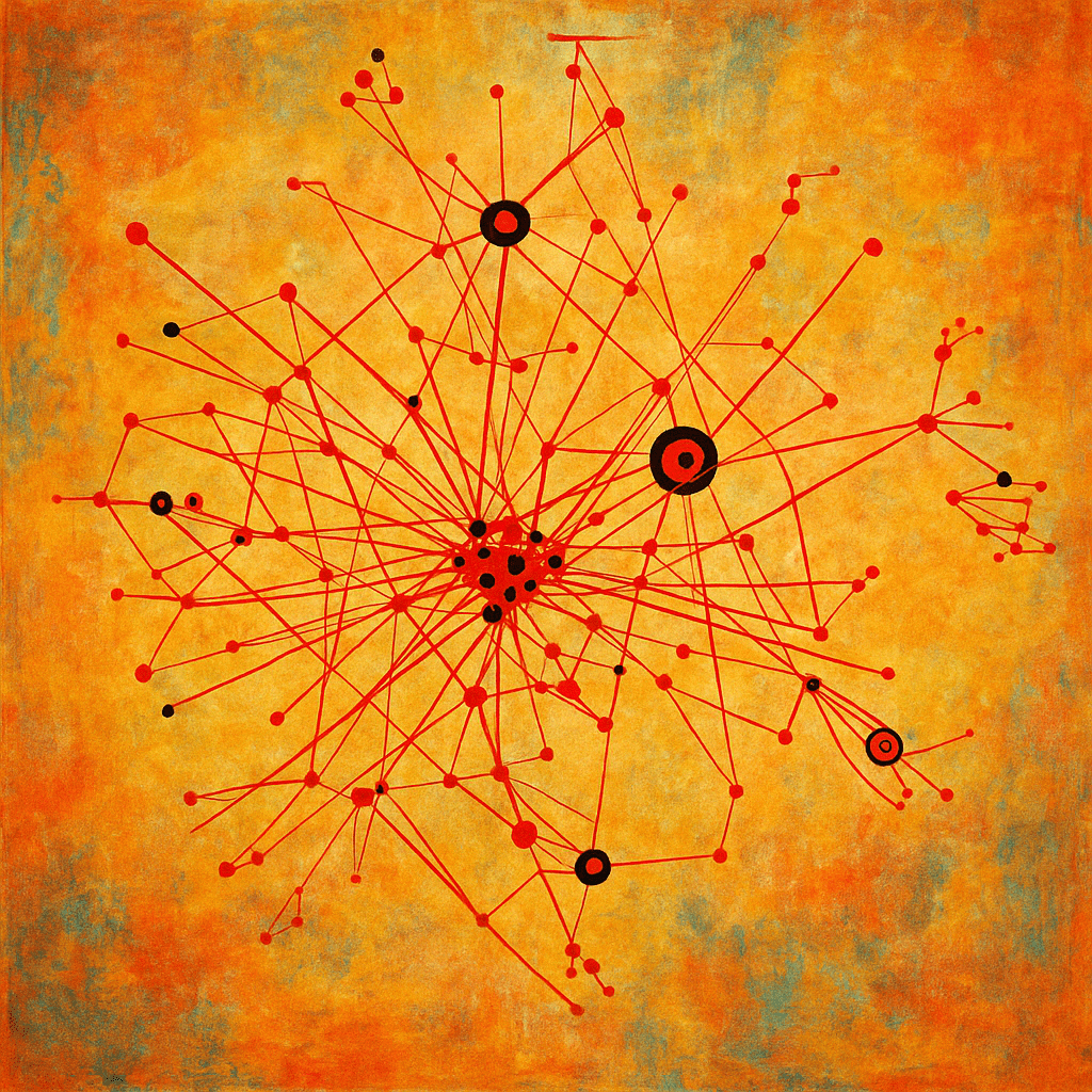 Majestic link graph modern art