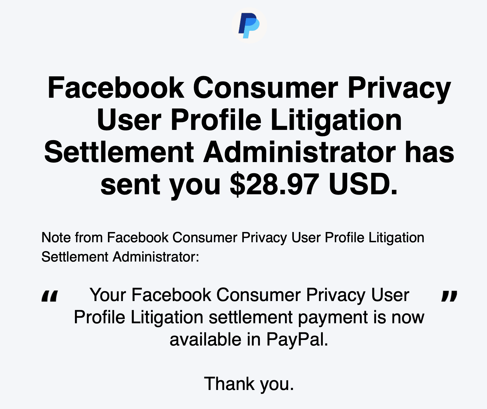 Facebook Consumer Privacy User Profile Litigation Settlement