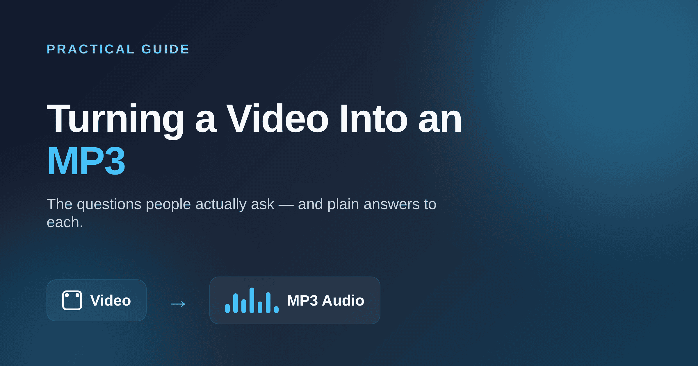 turning a video into an mp3