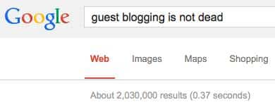 guest blogging is not dead