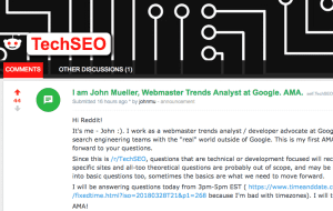 Google John Mueller AMA Reddit