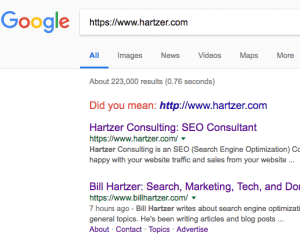 google http vs https query