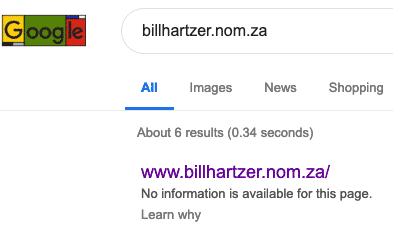 domain indexed in google but not registered