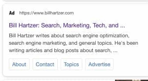 bill hartzer google organic mobile serps ad