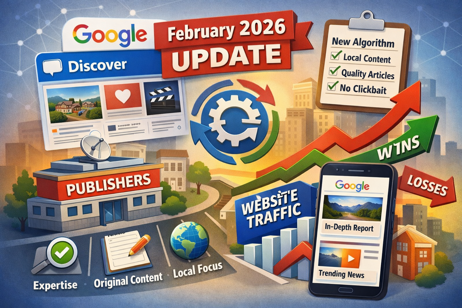 Gogole discover february 2026 update